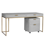 Jiro Desk - Grey Shagreen