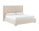 Alisha Bed - King  Meg Taupe