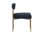 Seneca Dining Chair - Antique Brass  Arena Navy