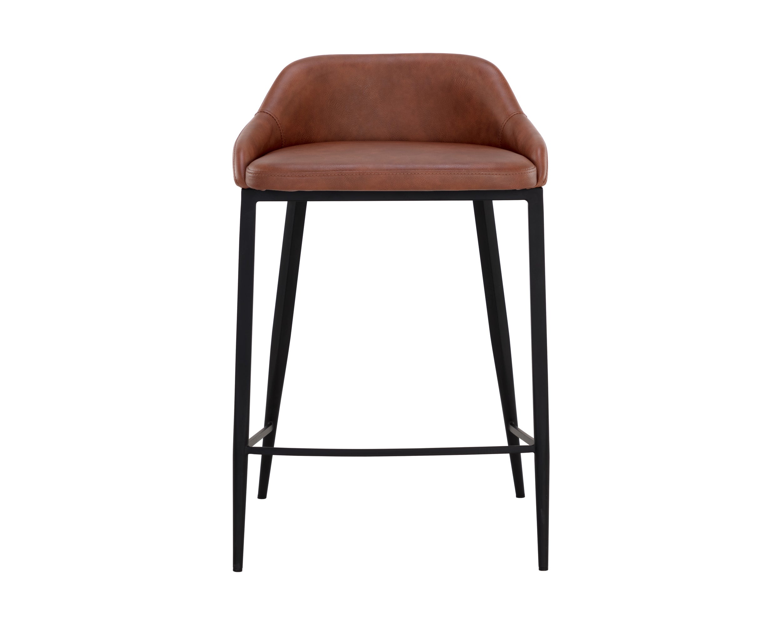 Astra Counter Stool - Black  Cinnamon Brown