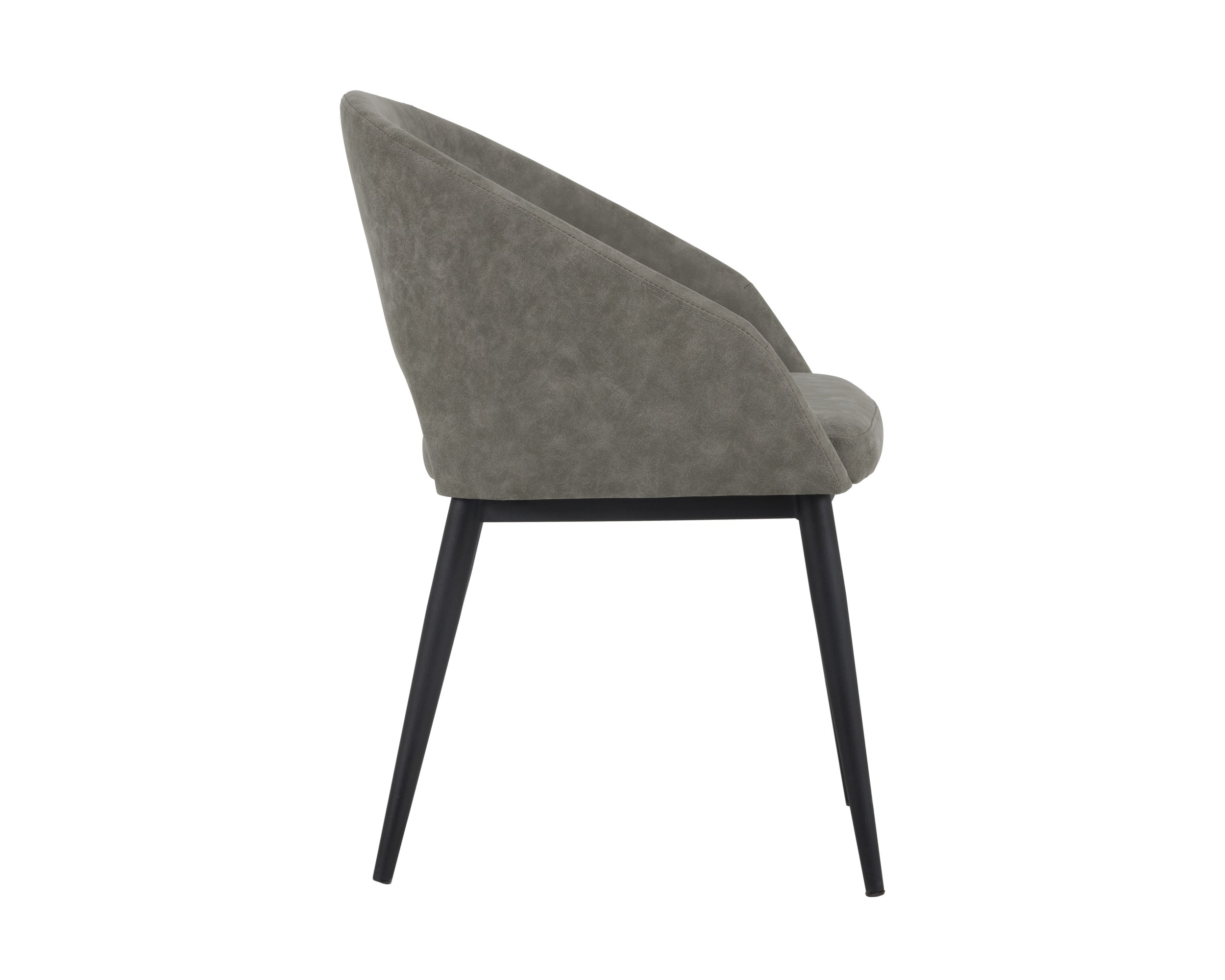 Thatcher Dining Armchair - Black  Antique Grey