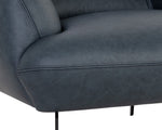 Armani Armchair - Midnight Blue Leather