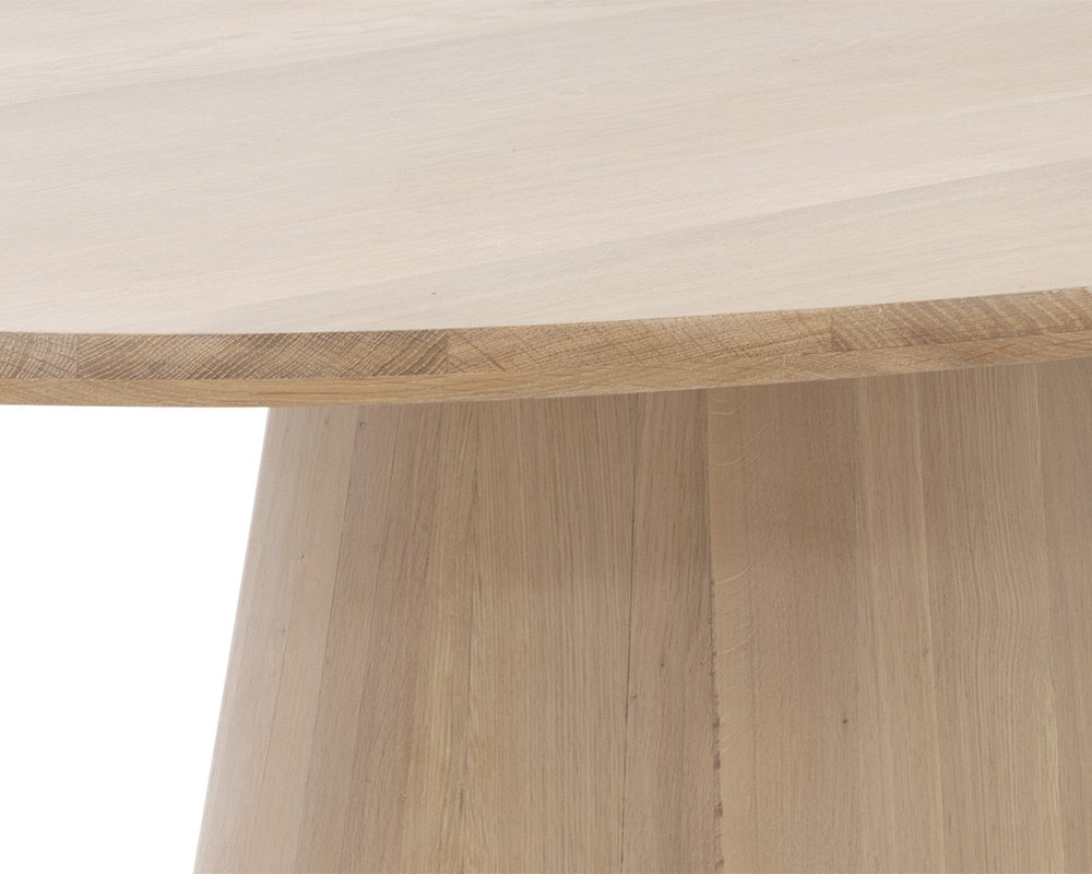 Althea Dining Table - Oval  Light Oak