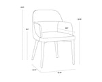 Hagan Dining Armchair - Dillon Cream / Dillon Black