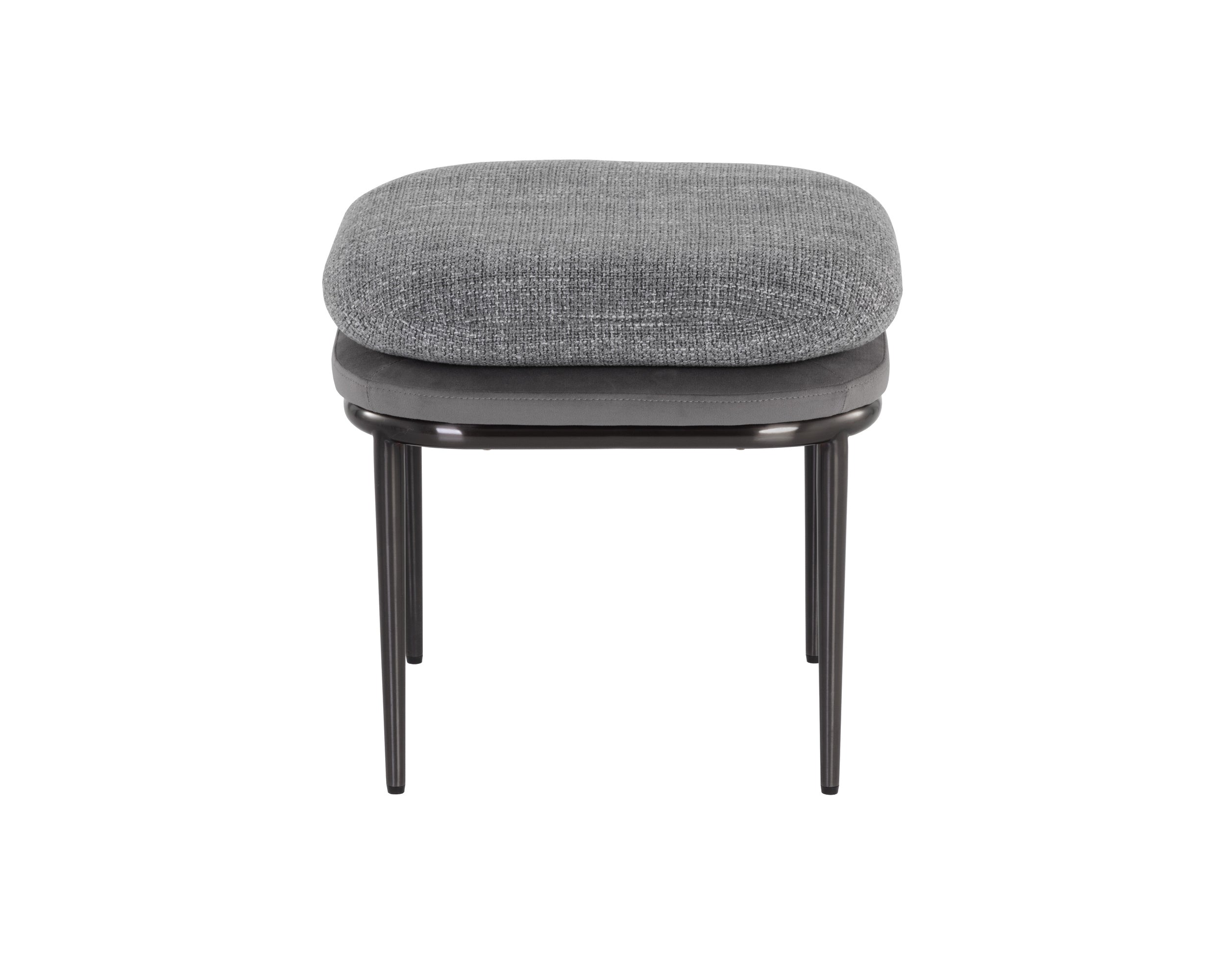 Koffi Stool - Gunmetal  Chacha Grey / Antonio Charcoal