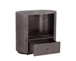 Siena Nightstand - Oval  Gunmetal