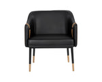 Carter Lounge Chair - Napa Black / Napa Cognac