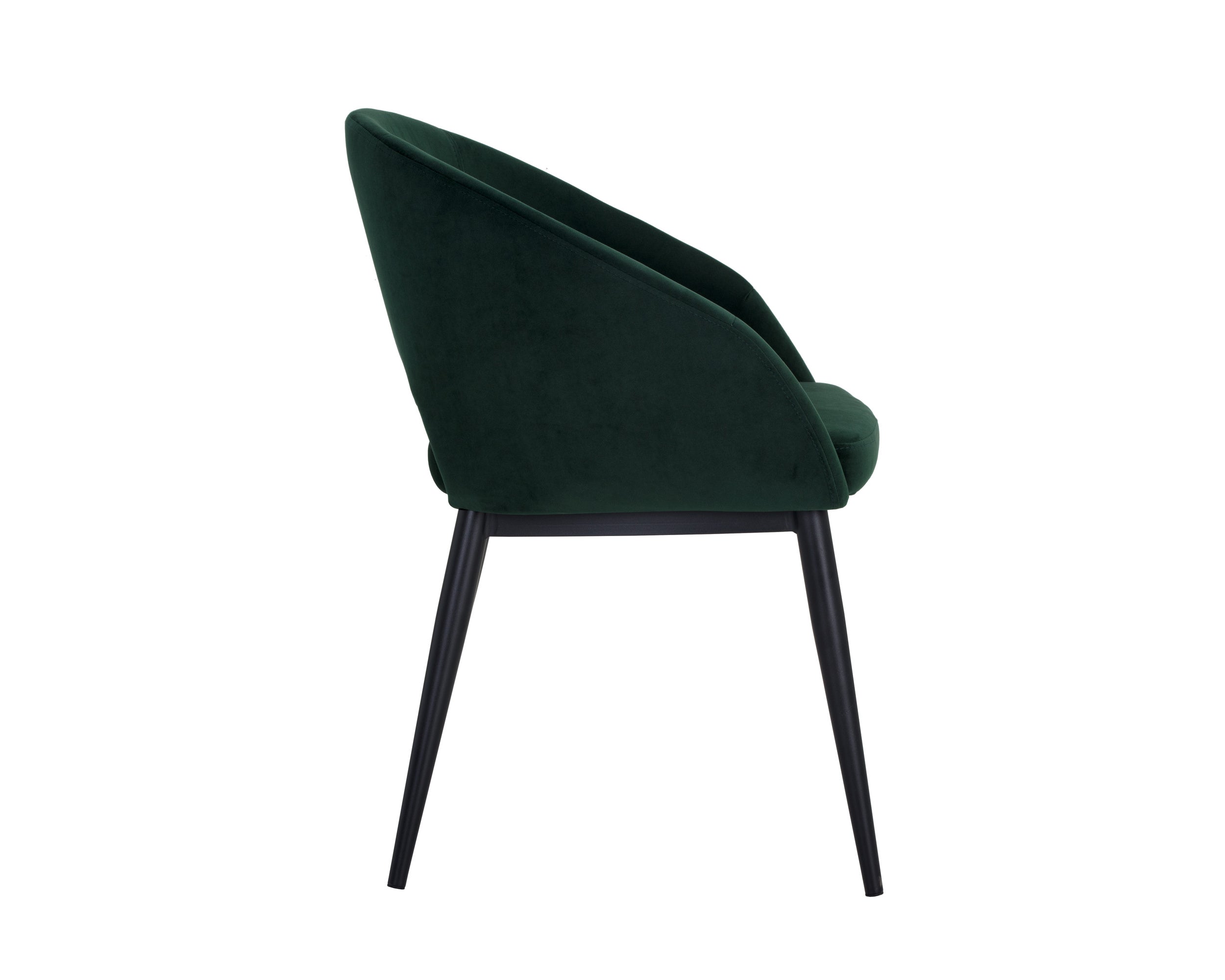 Thatcher Dining Armchair - Black  Deep Green Sky