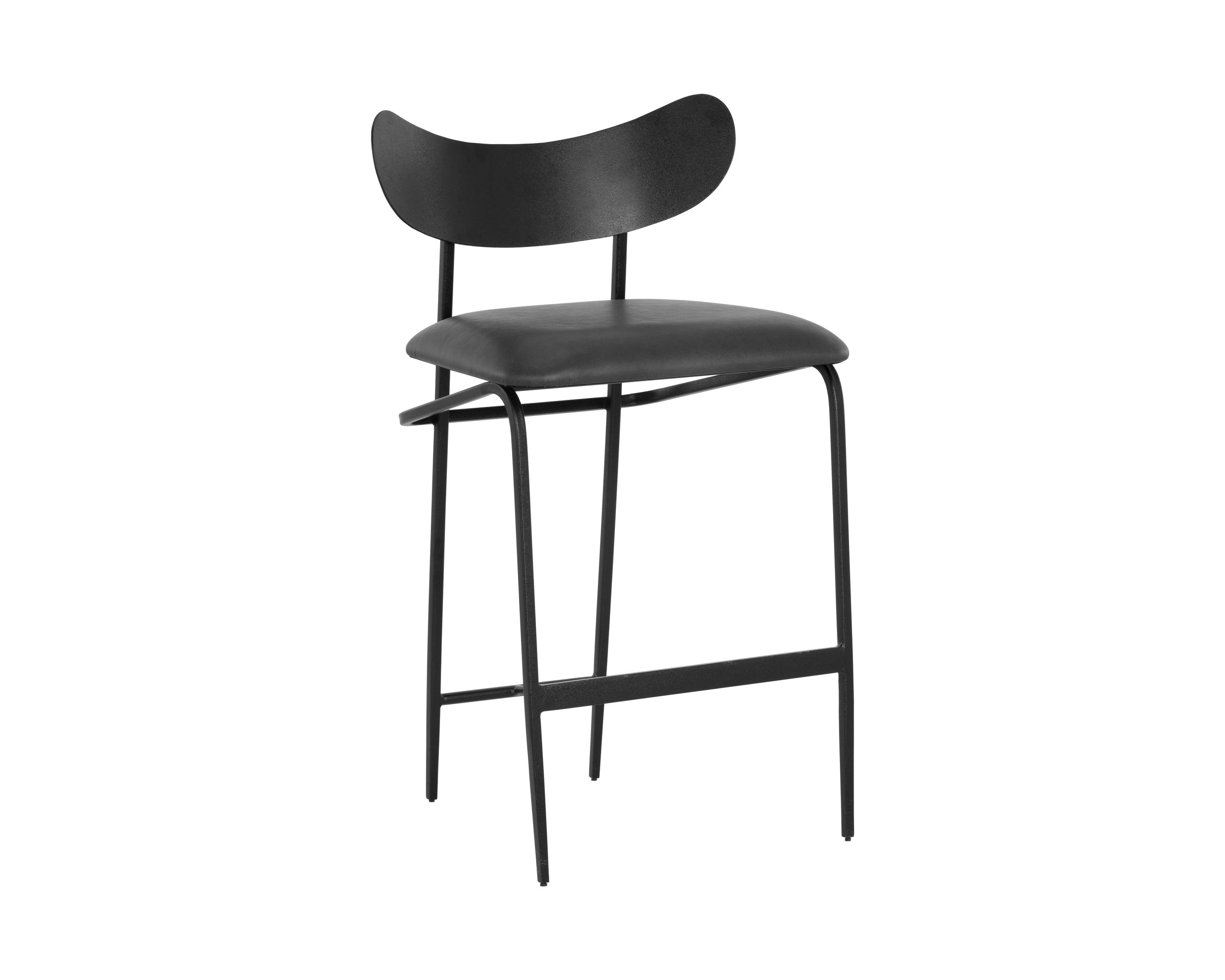 Gibbons Counter Stool - Black  Bravo Portabella