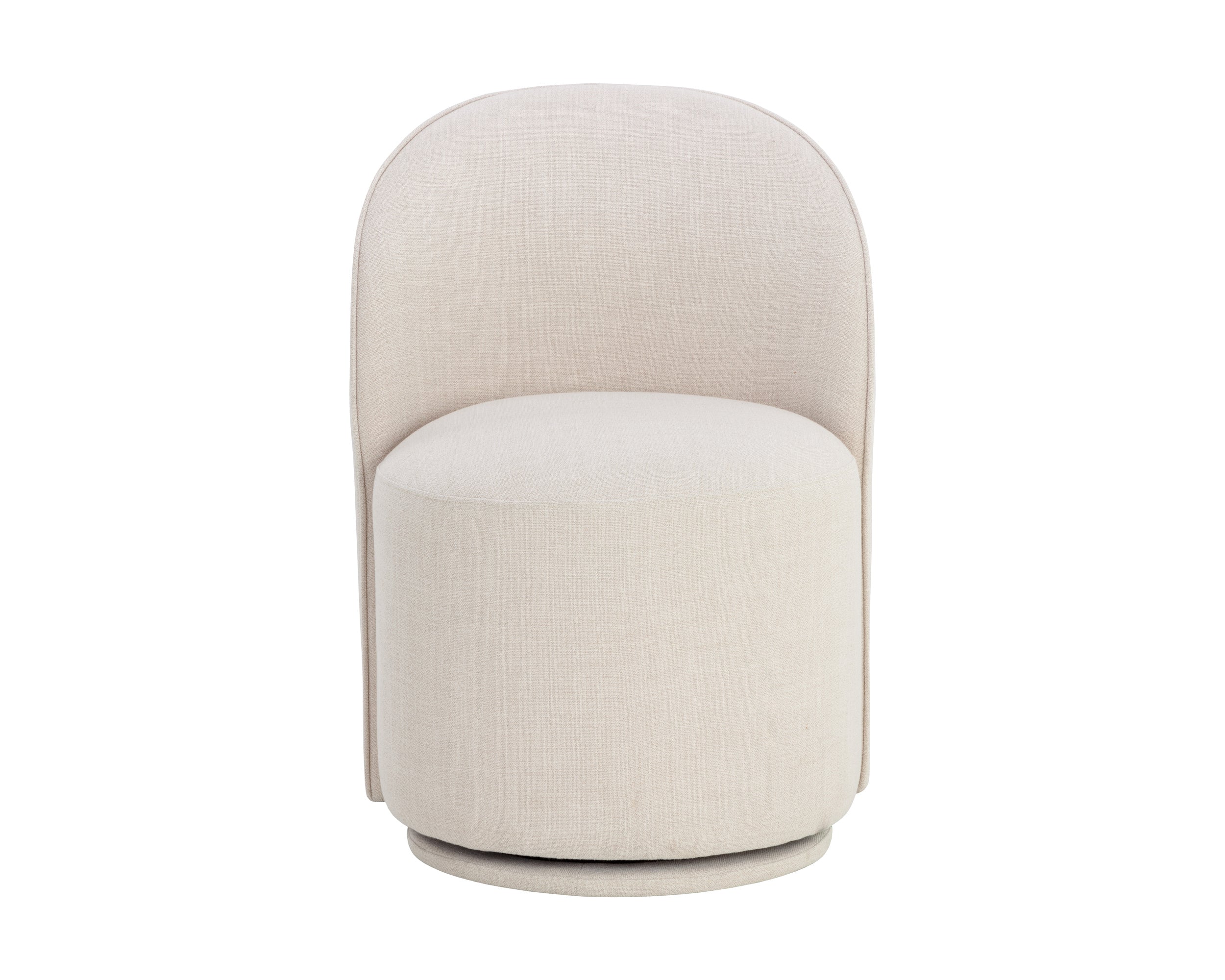 Cavoli Swivel Dining Chair - Effie Linen