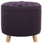 Safavieh Amelia Tufted Storage Ottoman, HUD8220 - Plum