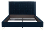 Safavieh Couture Hiawatha Metal Bed, KNT4092 - Midnight Blue