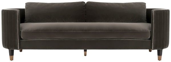 Safavieh Couture Winford Velvet Sofa , KNT7045 - Shale