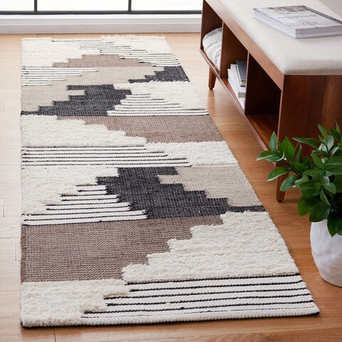 Safavieh Kenya 278 Rug, KNY278 - Black / Ivory