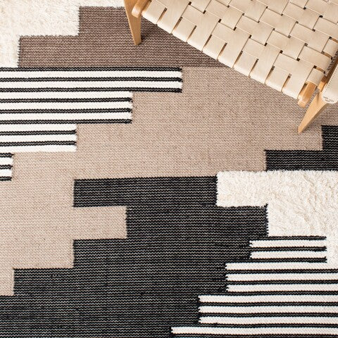 Safavieh Kenya 278 Rug, KNY278 - Black / Ivory