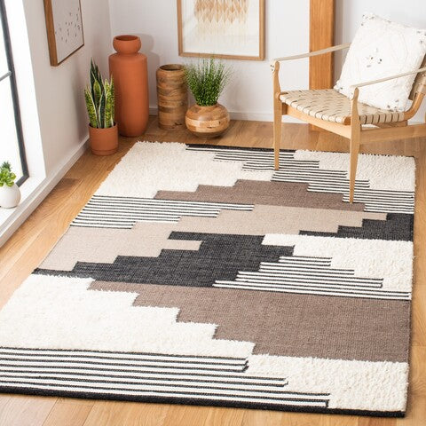 Safavieh Kenya 278 Rug, KNY278 - Black / Ivory