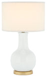 Safavieh 27.5 Inch H Ceramic Paris Lamp, LIT4024 - White