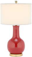 Safavieh 27.5 Inch H Ceramic Paris Lamp, LIT4024 - Red