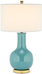 Safavieh 27.5 Inch H Ceramic Paris Lamp, LIT4024 - Light Blue