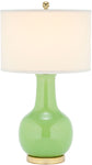 Safavieh 27.5 Inch H Ceramic Paris Lamp, LIT4024 - Green