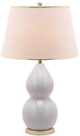 Safavieh Jill 26.5 Inch H Double Gourd Ceramic Lamp, LIT4093