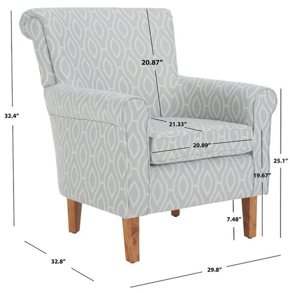 Safavieh Hazina Club Chair , MCR1002 - Light Blue