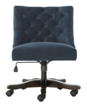 Safavieh Soho Tufted Swivel Desk Chair, MCR1030 - Navy Velvet