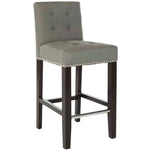 Safavieh Thompson 23.9 Leather Counter Stool , MCR4511 - Seamist