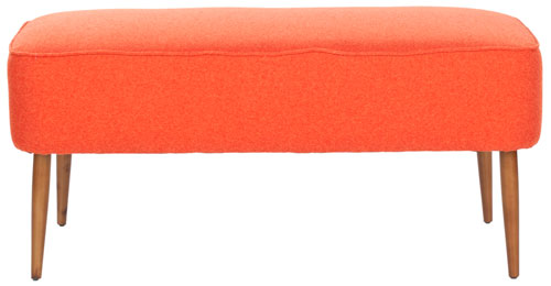 Safavieh Levi Bench, MCR4609 - Burnt Orange