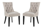 Safavieh Abby 19''H Tufted Side Chairs (Set Of 2), MCR4701 - Taupe