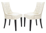 Safavieh Abby 19''H Tufted Side Chairs (Set Of 2), MCR4701 - Flat Cream