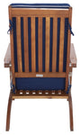 Safavieh Palmdale Lounge Chair, PAT7015 - Natural / Navy