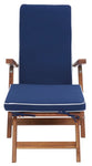 Safavieh Palmdale Lounge Chair, PAT7015 - Natural / Navy