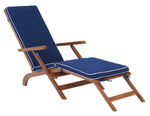 Safavieh Palmdale Lounge Chair, PAT7015 - Natural / Navy