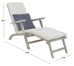 Safavieh Palmdale Lounge Chair, PAT7015 - Grey / Beige / Navy White