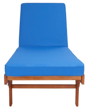 Safavieh Newport Chaise Lounge Chair With Side Table , PAT7022 -  - Natural / Blue