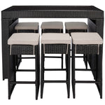 Safavieh Horus Dining Set , PAT7502 - Black / Light Grey