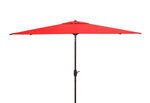 Safavieh Athens 6.5 X 10 Ft  Rect Crank Umbrella , PAT8307 - Red