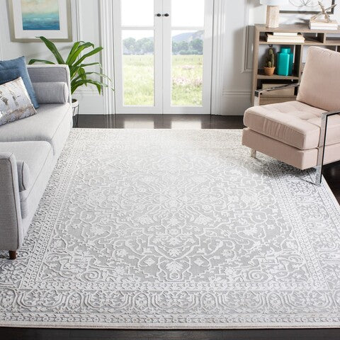 Safavieh Reflection 670 Rug, RFT670 - Light Grey / Cream