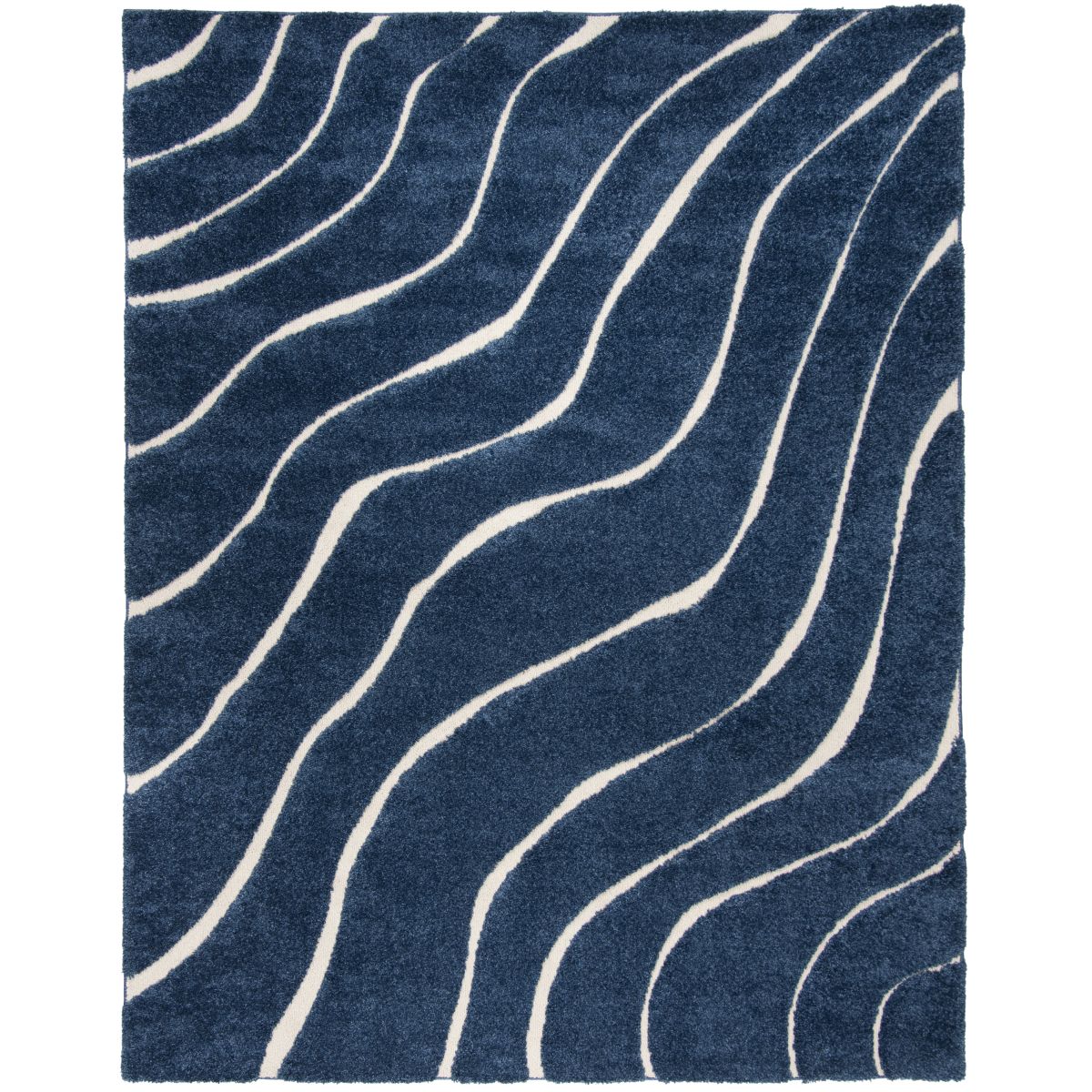 Safavieh Shag 472 Rug, SG472 - Dark Blue / Cream