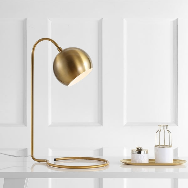 Safavieh Bartolo 22 Inch H Table Lamp, TBL4037 - Brass Gold