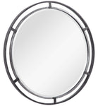 Home Decor 3-dimensional Design Mirror - Dark Silver