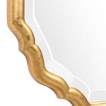 Home Decor Metallic Gold Leaf Mirror - Lightly Antiqued