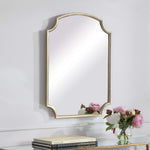 Home Decor Arched Mirror - Antique Golden Champagne