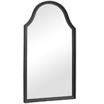 Home Decor Hammered Metal Mirror - Black