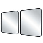 Home Decor Mirror Satin Black - Set Of 2