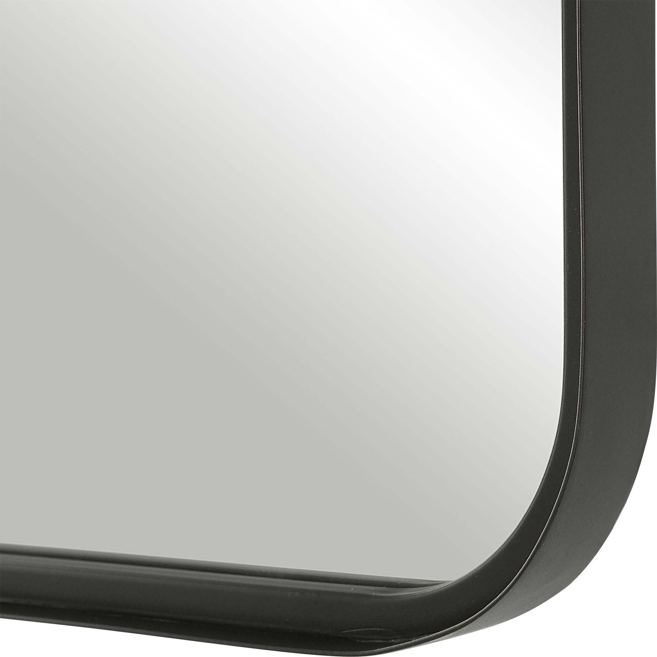 Home Decor Mirror Satin Black - Set Of 2