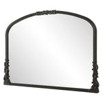 Satin Black Home Decor Mirror Gray Glaze Wide