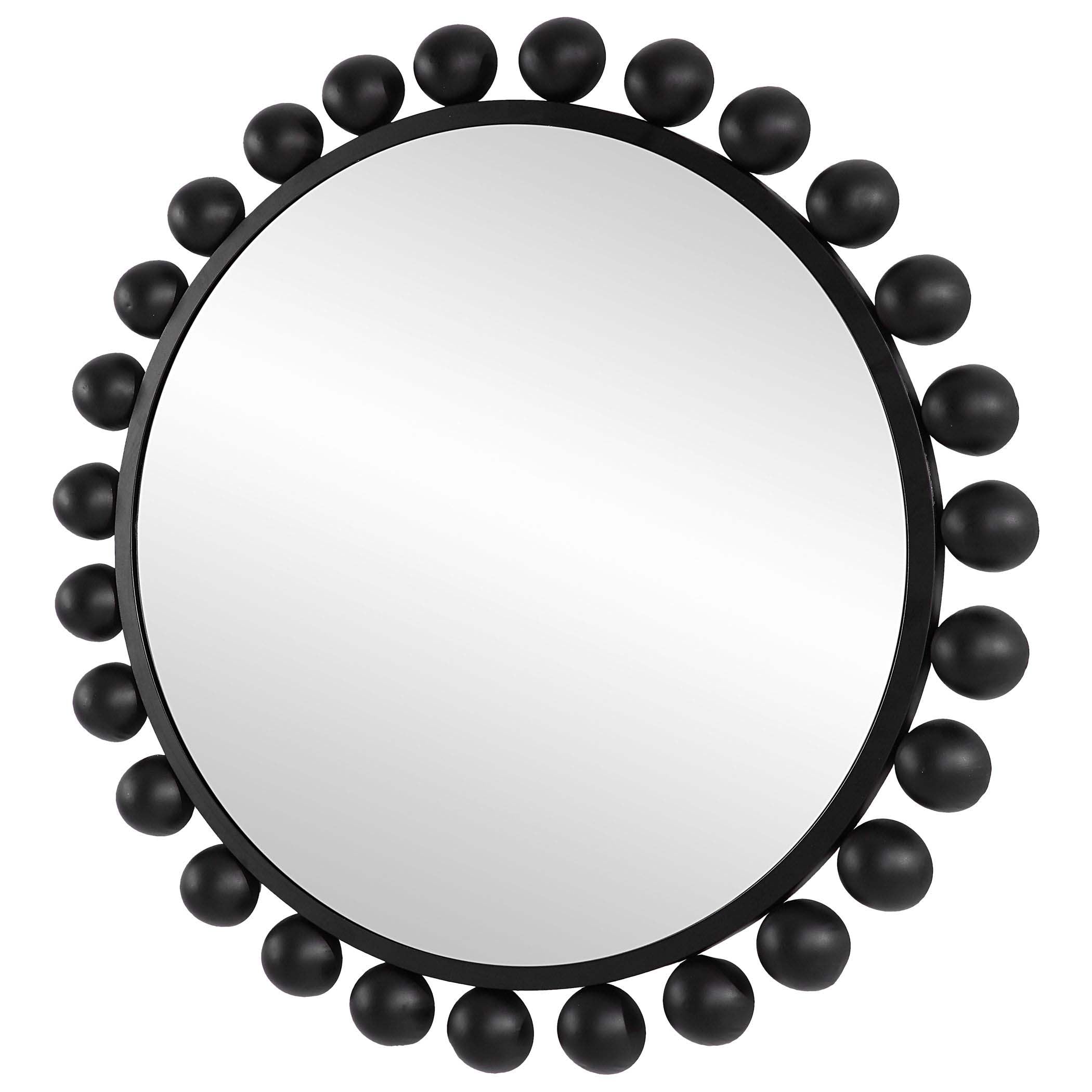 Home Decor Mirror Matte Black Finish