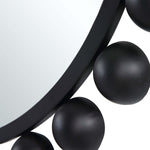 Home Decor Mirror Matte Black Finish